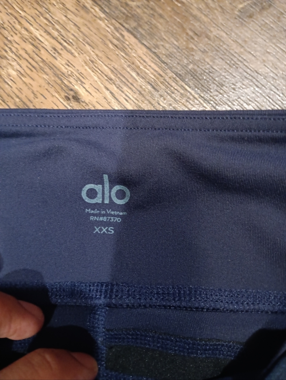 ALO Yoga Deep Navy High-Rise Leggings Sz Xxs - Picture 2 of 3